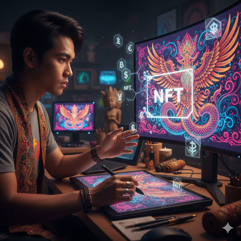 Hobi NFT Art dan Koleksi Digital: Strategi Seniman Asia Tenggara Memasuki Pasar Global.